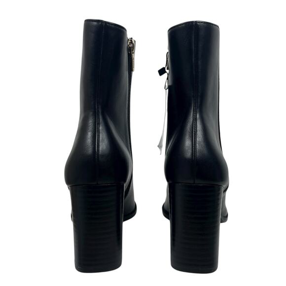 Mango Pointed Toe Block Heel Ankle Boots Black Size 37/ 6.5 - Picture 6 of 12